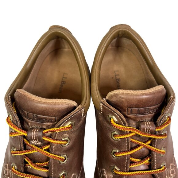 LL Bean Men's Stonington Moc Toe Leather Ankle Work Wedge Boots Size 10M Brown - Picture 6 of 8